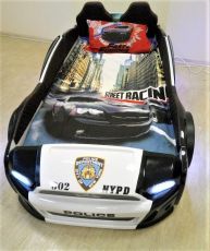Дитяче ліжко машина Police 500 Full Extra Black 190х90 см